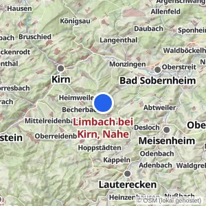Kartenvorschau Limbach bei Kirn, Nahe