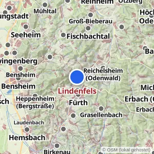 Kartenvorschau Lindenfels
