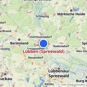 Kartenvorschau Lübben (Spreewald)