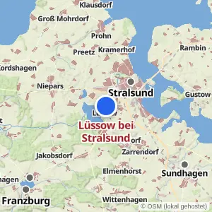 Kartenvorschau Lüssow bei Stralsund