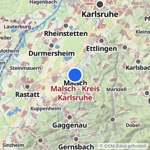 Kartenvorschau Malsch - Kreis Karlsruhe