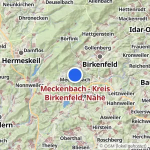 Kartenvorschau Meckenbach - Kreis Birkenfeld, Nahe
