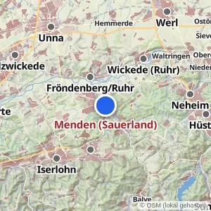 Kartenvorschau Menden (Sauerland)