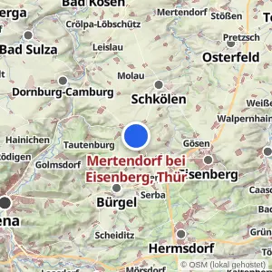Kartenvorschau Mertendorf bei Eisenberg, Thür