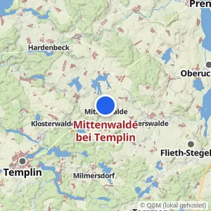 Kartenvorschau Mittenwalde bei Templin