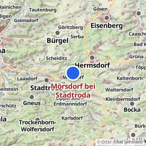 Kartenvorschau Mörsdorf bei Stadtroda