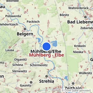 Kartenvorschau Mühlberg - Elbe