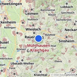 Kartenvorschau Mühlhausen - Kraichgau