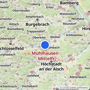 Kartenvorschau Mühlhausen - Mittelfr