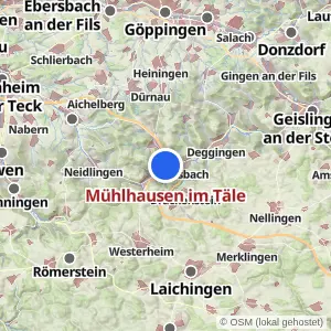 Kartenvorschau Mühlhausen im Täle