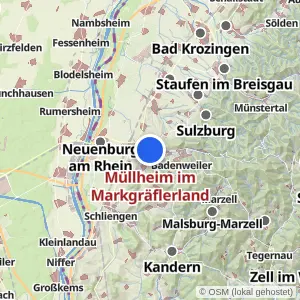 Kartenvorschau Müllheim im Markgräflerland