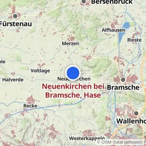 Kartenvorschau Neuenkirchen bei Bramsche, Hase