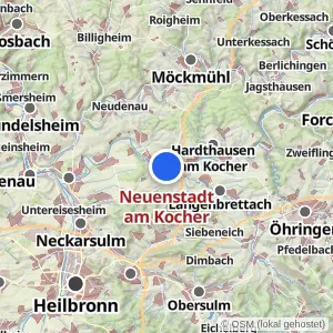 Kartenvorschau Neuenstadt am Kocher