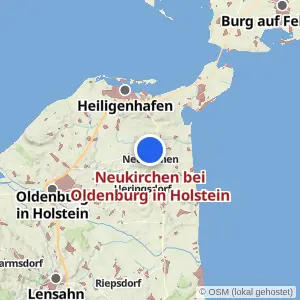 Kartenvorschau Neukirchen bei Oldenburg in Holstein
