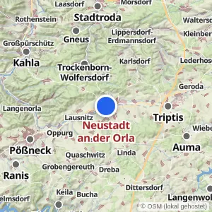 Kartenvorschau Neustadt an der Orla