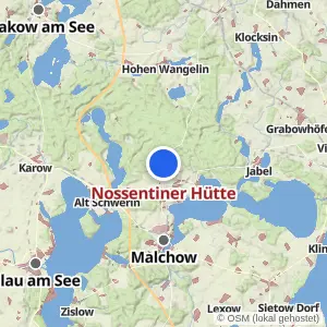 Kartenvorschau Nossentiner Hütte