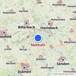 Kartenvorschau Nottuln