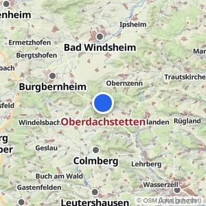 Kartenvorschau Oberdachstetten