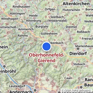 Kartenvorschau Oberhonnefeld-Gierend