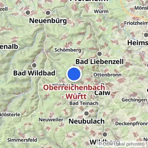 Kartenvorschau Oberreichenbach - Württ