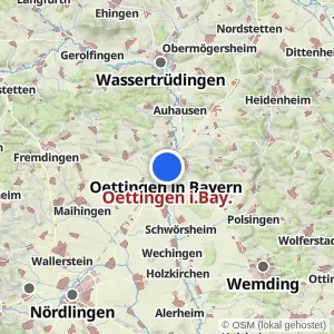 Kartenvorschau Oettingen i.Bay.