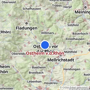 Kartenvorschau Ostheim v.d.Rhön