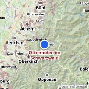 Kartenvorschau Ottenhöfen im Schwarzwald