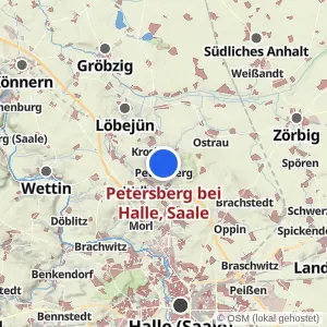 Kartenvorschau Petersberg bei Halle, Saale