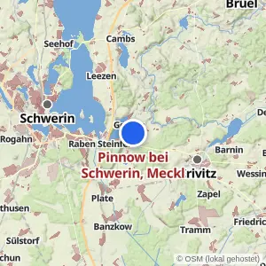Kartenvorschau Pinnow bei Schwerin, Meckl