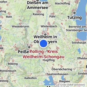 Kartenvorschau Polling - Kreis Weilheim-Schongau