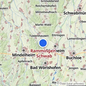 Kartenvorschau Rammingen - Schwab