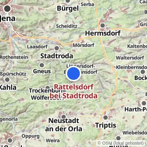 Kartenvorschau Rattelsdorf bei Stadtroda