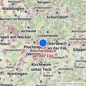 Kartenvorschau Reichenbach an der Fils