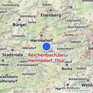 Kartenvorschau Reichenbach bei Hermsdorf, Thür
