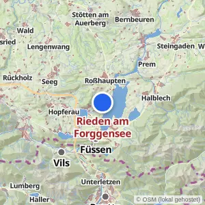 Kartenvorschau Rieden am Forggensee