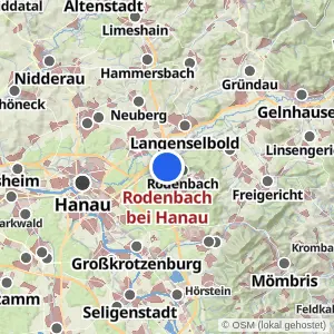 Kartenvorschau Rodenbach bei Hanau
