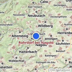 Kartenvorschau Rohrdorf bei Nagold