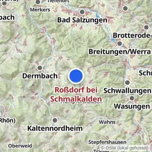 Kartenvorschau Roßdorf bei Schmalkalden