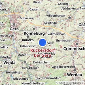 Kartenvorschau Rückersdorf bei Gera
