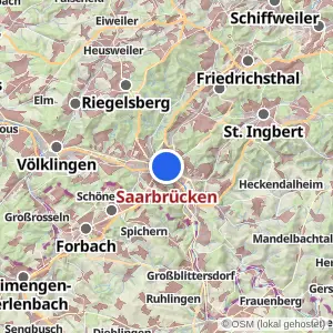 Kartenvorschau Saarbrücken