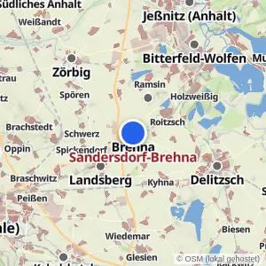 Kartenvorschau Sandersdorf-Brehna
