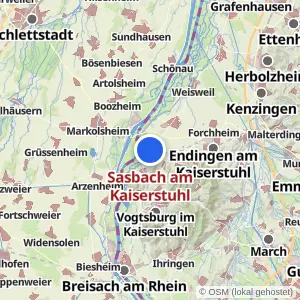 Kartenvorschau Sasbach am Kaiserstuhl