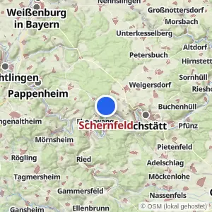 Kartenvorschau Schernfeld