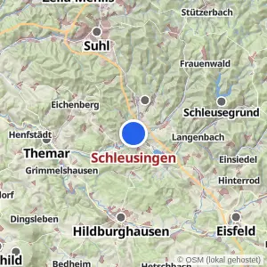 Kartenvorschau Schleusingen