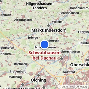 Kartenvorschau Schwabhausen bei Dachau