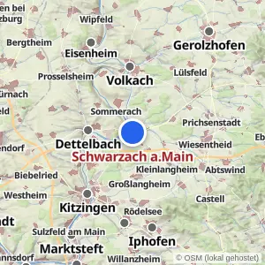Kartenvorschau Schwarzach a.Main