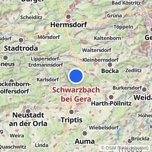 Kartenvorschau Schwarzbach bei Gera