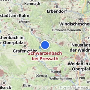 Kartenvorschau Schwarzenbach bei Pressath