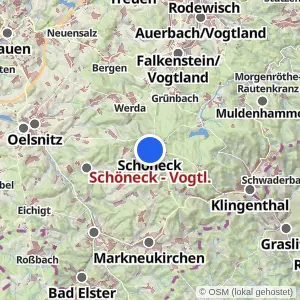 Kartenvorschau Schöneck - Vogtl.