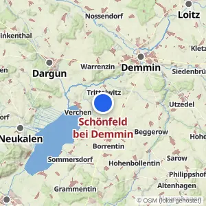 Kartenvorschau Schönfeld bei Demmin